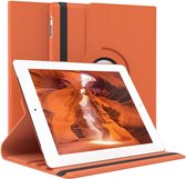 Draaibare Bookcase - Geschikt voor oude iPad Hoes 2e, 3e, 4e Generatie - 9.7 inch (2011,2012) Oranje