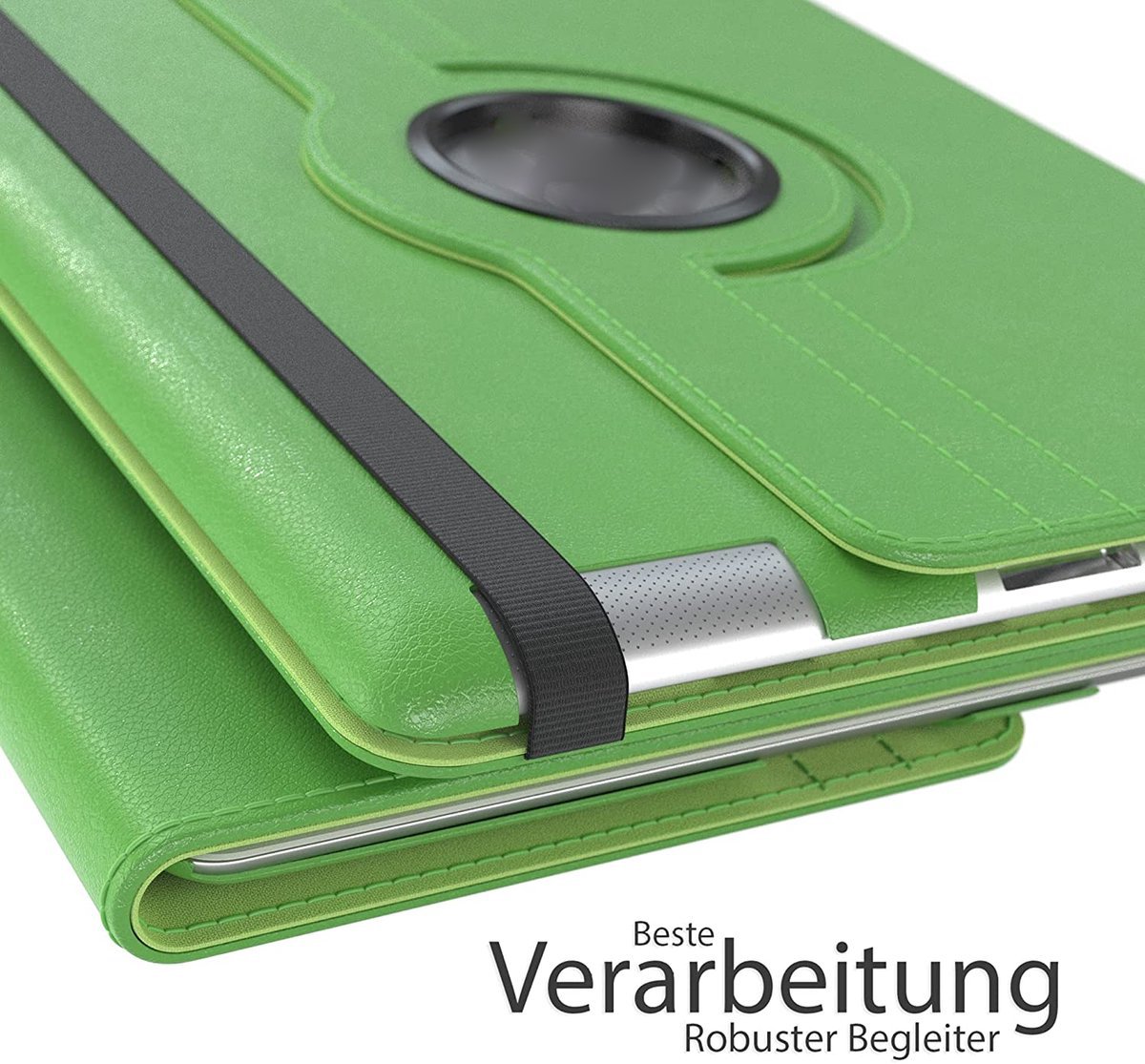 Draaibare Bookcase - Geschikt voor oude iPad Hoes 2e, 3e, 4e Generatie - 9.7 inch (2011,2012) Groen