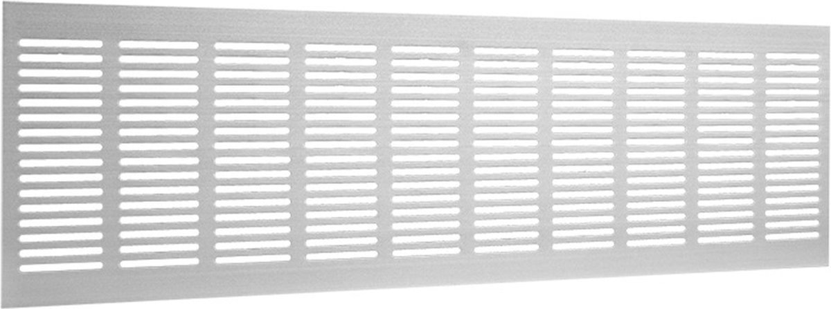 Nedco BV Plintrooster 1000x130mm aluminium F1 aluminium geanodiseerd