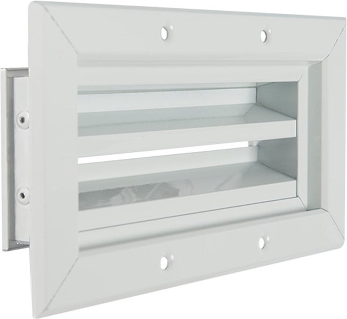 Nedco BV Aluminium gevelrooster 170 x 170mm aluminium wit