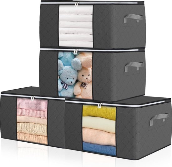Really Useful Box Opbergdoos 4 Liter Met 2 Dividers Transparant Paars