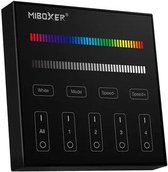 Mi-Light MiBoxer - Commande Murale Smart Touch - RGB+CCT - 4 Zone - Zwart Mat