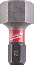 Milwaukee Shockwave Impact Duty™ schroefbits Shockwave Hex 12 mm x 25 mm - 2 stuks - 4932430900