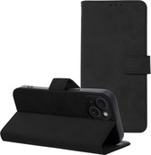 Case2go - Telefoonhoesje geschikt voor iPhone 15 Plus - Wallet Book Case - Met Magnetische Sluiting - Zwart