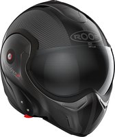 ROOF - RO9 BOXXER 2 CARBON WONDER BLACK - ECE goedkeuring - Maat XS - Integraal helm - Scooter helm - Motorhelm - Zwart - ECE 22.06 goedgekeurd