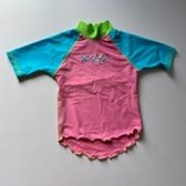 Zoggs - zwemtshirt - pastel roze - korte mouwen - maat 1-2 jaar