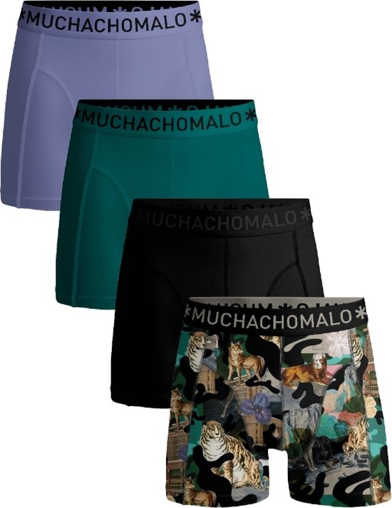 Muchachomalo Heren Boxershorts - 4 Pack - Maat XL - 95% Katoen - Mannen Onderbroeken