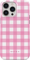 BURGA Telefoonhoesje voor iPhone 14 PRO MAX - Schokbestendige Hardcase Hoesje - Think Pink