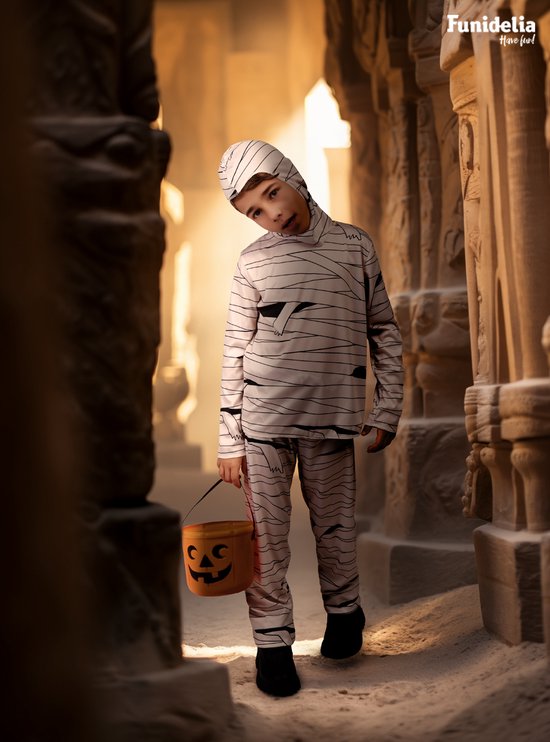 FUNIDELIA Déguisement Momie enfant - Taille : 135 - 152 cm