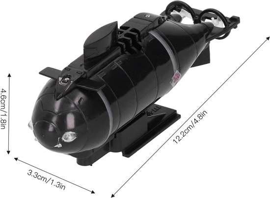 Ghzste Mini RC U-Boot-Spielzeug Aquariumdekoration, Simuliertes U-Boot