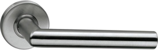 INTERSTEEL Gatdeel Hoek 90°op rozet met ring met veer RVS