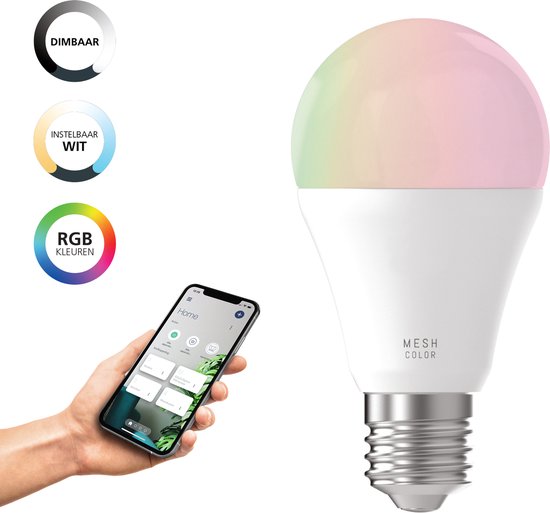 EGLO connect.z  Smart LED Lamp - E27 - Ø 6 cm - Instelbaar RGB & wit licht - Dimbaar - Zigbee