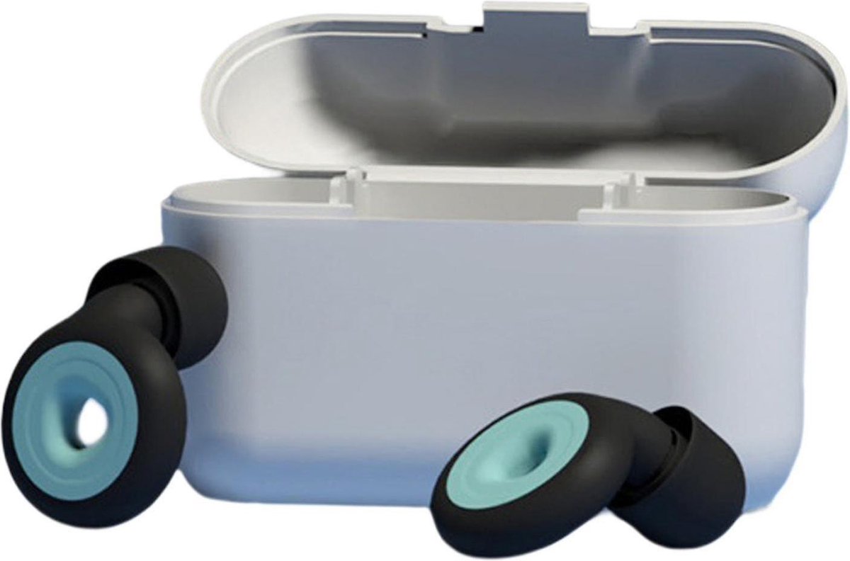 Goedkoopste EASSII Herbruikbare Oordoppen voor Slapen en Festivals - Partyplugs - Gehoorbescherming - Festival Oordopjes - Slaapoordoppen - Geluidsdemping Tot 26 dB - 3 Maten S/M/L - Zwart/Mint