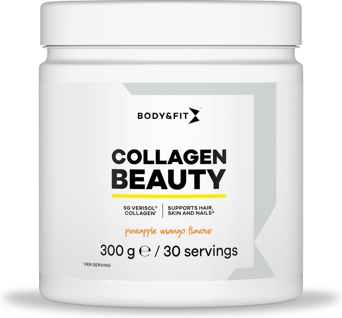 Goedkoopste Body & Fit Collagen Beauty Drinkmix - Collageen Poeder - Huid, Haar & Nagels - Vitamine C - 300 gram (30 doseringen) - Mango/Ananas