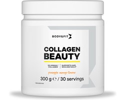 Body & Fit Collagen Beauty Drinkmix - Collageen Poeder - Huid, Haar & Nagels - Vitamine C - 300 gram (30 doseringen) - Mango/Ananas