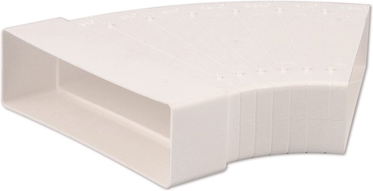 Nedco Hoekstuk 204x60mm horizontaal 45 graden