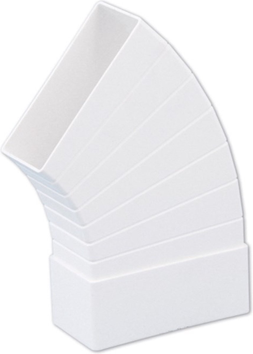 Nedco BV Variabel hoekstuk 110x54mm kunststof wit
