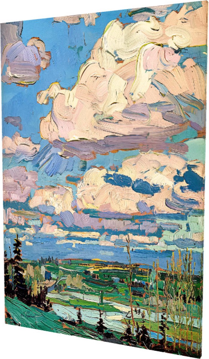 Kai Ingåilström - Scandinavisch / Canadees Landschap Group of Seven Style - Lente Schilderij No. 34 - Fine Art Print - Canvas 60x90 cm