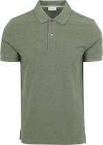 Profuomo - Piqué Poloshirt Groen - Modern-fit - Heren Poloshirt Maat L
