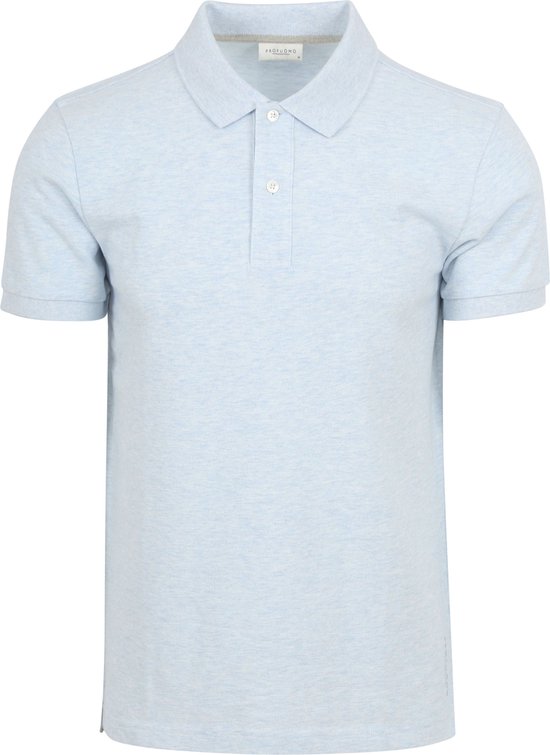 Profuomo - Piqué Poloshirt Lichtblauw - Modern-fit - Heren Poloshirt Maat XL