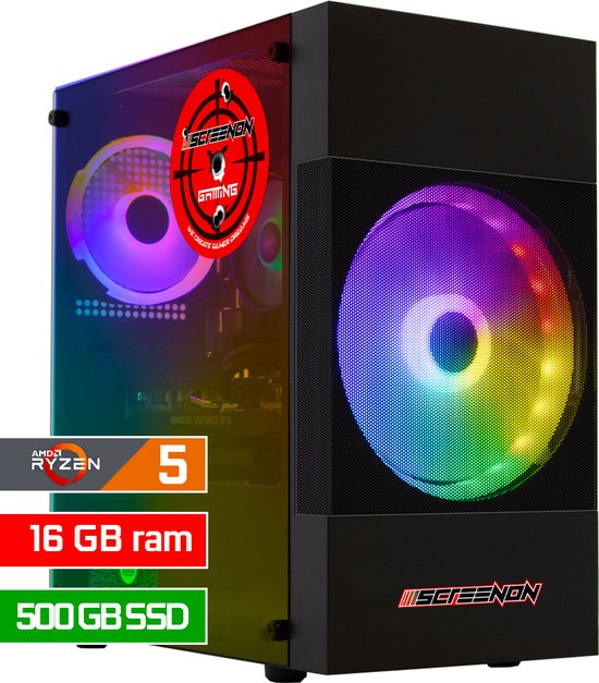 Gaming PC Ryzen 5 8500G 16GB DDR5 5...