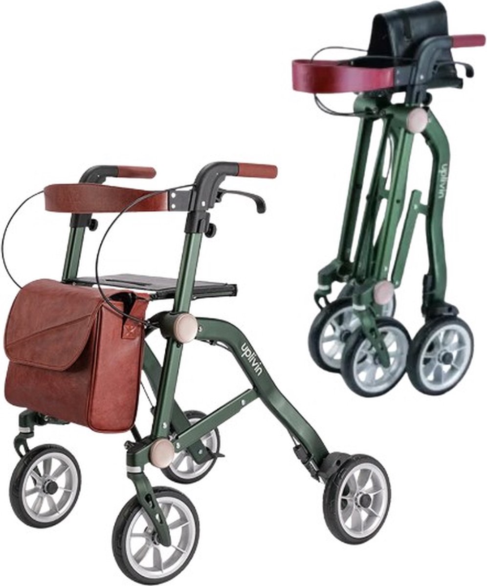 Goedkoopste Trive rollator ultra compact Green (inclusief 3 accessoires