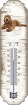 Thermometer: Labradodel bruin | Hondenras | Temperatuur binnen en buiten | -25 tot +45C