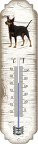 Thermometer: Dwergpincher | Hondenras | Temperatuur binnen en buiten | -25 tot +45C