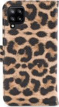 My Style Flex Wallet Telefoonhoesje geschikt voor Samsung Galaxy A42 Hoesje Bookcase Portemonnee - Leopard