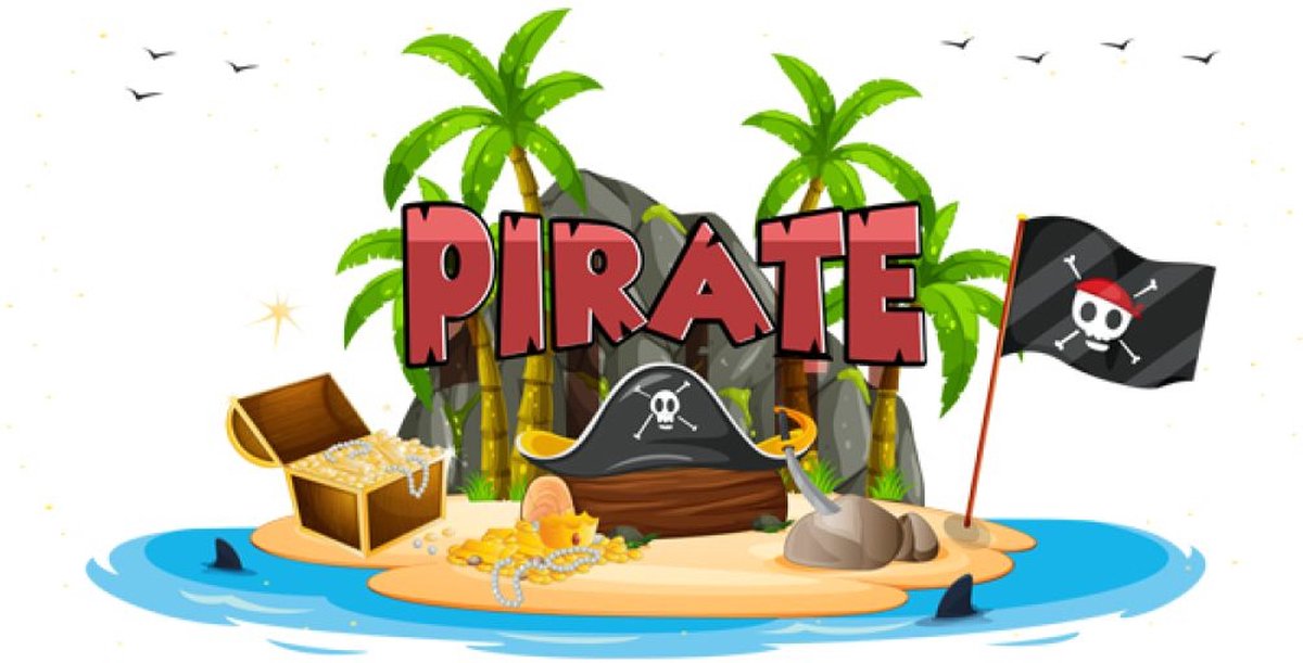Pirate Spandoek 50x100cm
