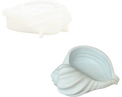 Jesmonite siliconen mal - wulkschelp - 14,8 x 12,8 x 5,4 cm
