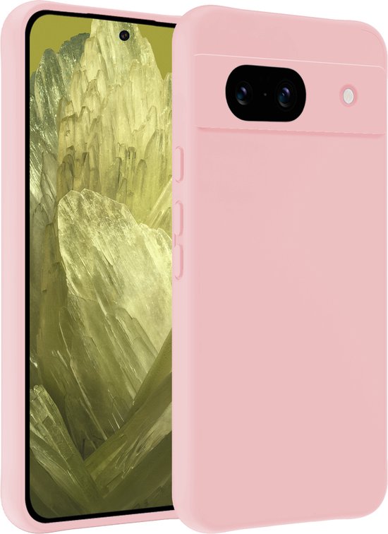 Coque adaptée pour Google Pixel 8a coque en Siliconen - coque adaptée pour Google Pixel 8a coque Siliconen - rose clair