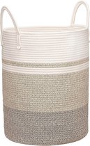 Grote Geweven Mand met Handgrepen 40L - Opbergmand van Riet blanket basket