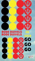 Raamsticker - EK2024 - Rode Duivels - Bollen - Rode Duivels - Versieren - Supporteren - Belgie