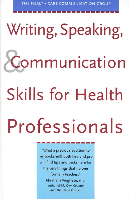 Writing, Speaking, and Communication Skills for Health Profe ... - cover