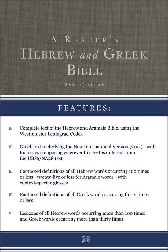 Readers Hebrew & Greek Bible Second Ed - cover