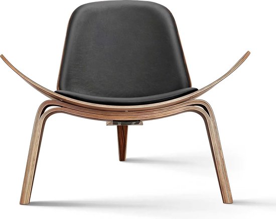 Naiz® - Zwarte lounge stoel - Single sofia design - Vliegtuig model stoel
