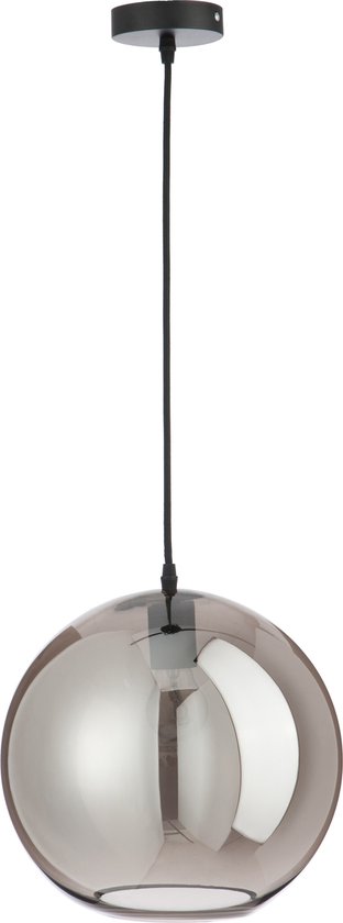 J-Line lamp Bol Spiegel - glas - zilver - large