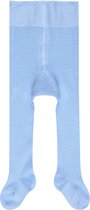 FALKE Family dun eenkleurig katoen panty baby blauw - maat 50-56