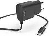Hama Oplader - 12W USB-C Oplader - 100cm - Reislader - Zwart