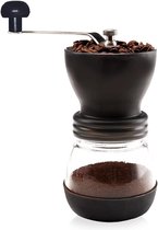 12 oz (350 ml) Handmatige koffiemolen met keramische bramen zwart met roestvrijstalen handvat en siliconen inham coffee grinder manual