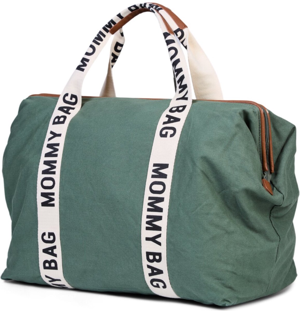 CHILDHOME Mommy Bag Signature Canvas groen