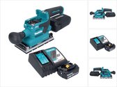 Makita DBO 381 RG1U Accuschuurmachine 18 V 93 x 185 mm borstelloos + 1x accu 6.0 Ah + lader