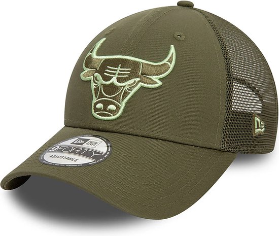 New Era Chicago Bulls NBA Green 9FORTY Trucker Cap