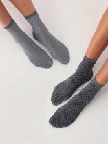 Oroblu - Demi-Bas twins tiny socks - 2 pack - zwart - one size