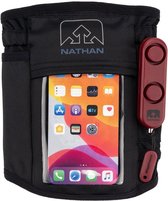 Nathan Safety Alarm Hardloop Telefoonhouder - Zwart | Maat: S/M