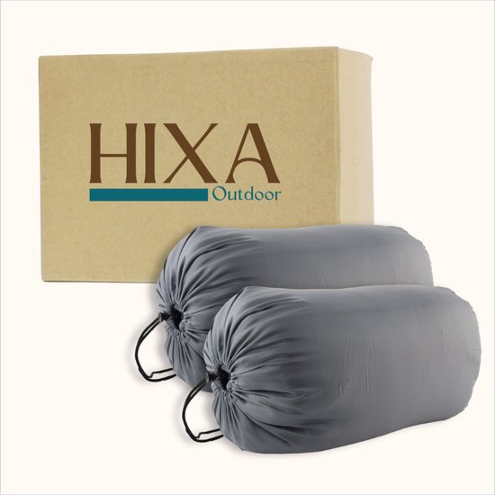 HIXA Mummy Slaapzakken Volwassenen - Grijs - Groen - 2 stuks - 210x80cm - Polyester van HIXA — afbeelding 4