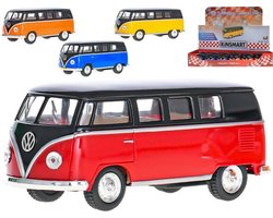 Volkswagen Classical bus 1962 pull back motor, verkrijgbaar in vier kleuren verkoop per stuk