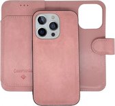 Casemania - iPhone 13 Pro Max - Bookcase incl. Pasjeshouder - Licht Roze