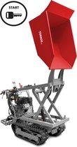 Bol.com Mini schaardumper op rupsen kipbak 500kg 10pk 8 snelheden elektrische start Torros MRS500H6E aanbieding
